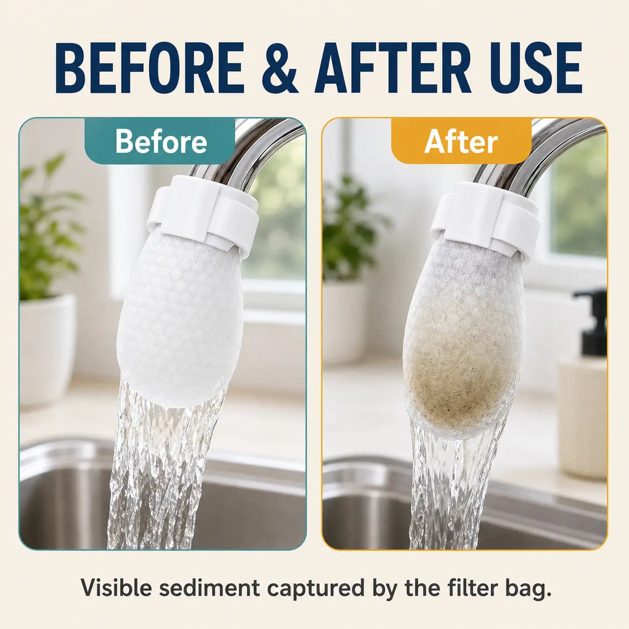 Cotton Faucet Filter Bags packaging