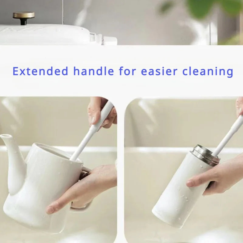 Silicone brush folded flat