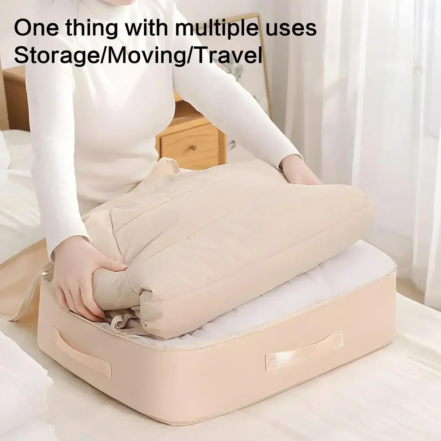 Large Capacity Compression Clothes Storage Bag Waterproof Cabinet Organizer Ultra Space Saving Quilt Pillow Blanket Storagepouch