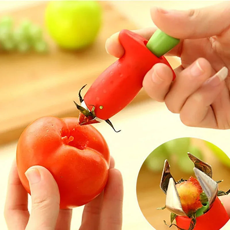 Strawberry huller removing stem