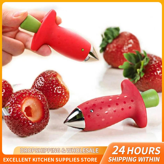 Strawberry huller kitchen tool