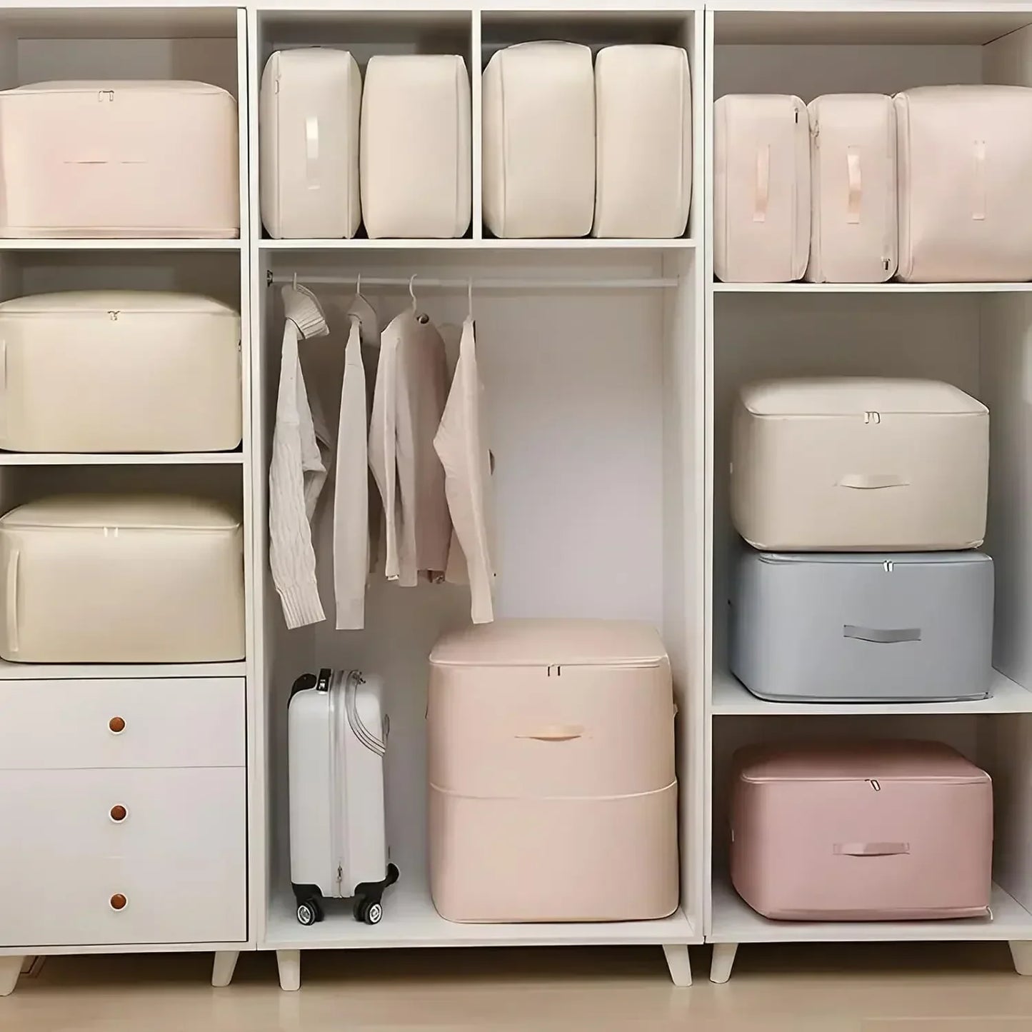 Large Capacity Compression Clothes Storage Bag Waterproof Cabinet Organizer Ultra Space Saving Quilt Pillow Blanket Storagepouch