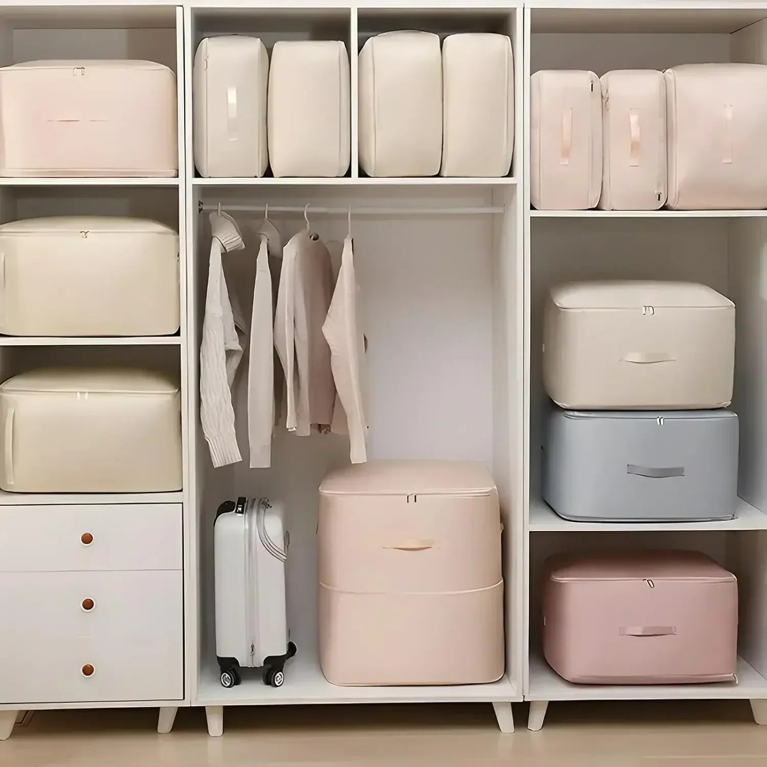 Large Capacity Compression Clothes Storage Bag Waterproof Cabinet Organizer Ultra Space Saving Quilt Pillow Blanket Storagepouch
